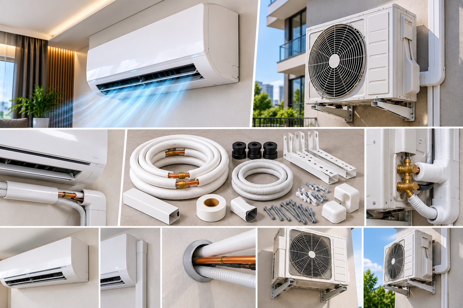 Montaj aer condiționat cu kit inclus · 18000–24000 BTU