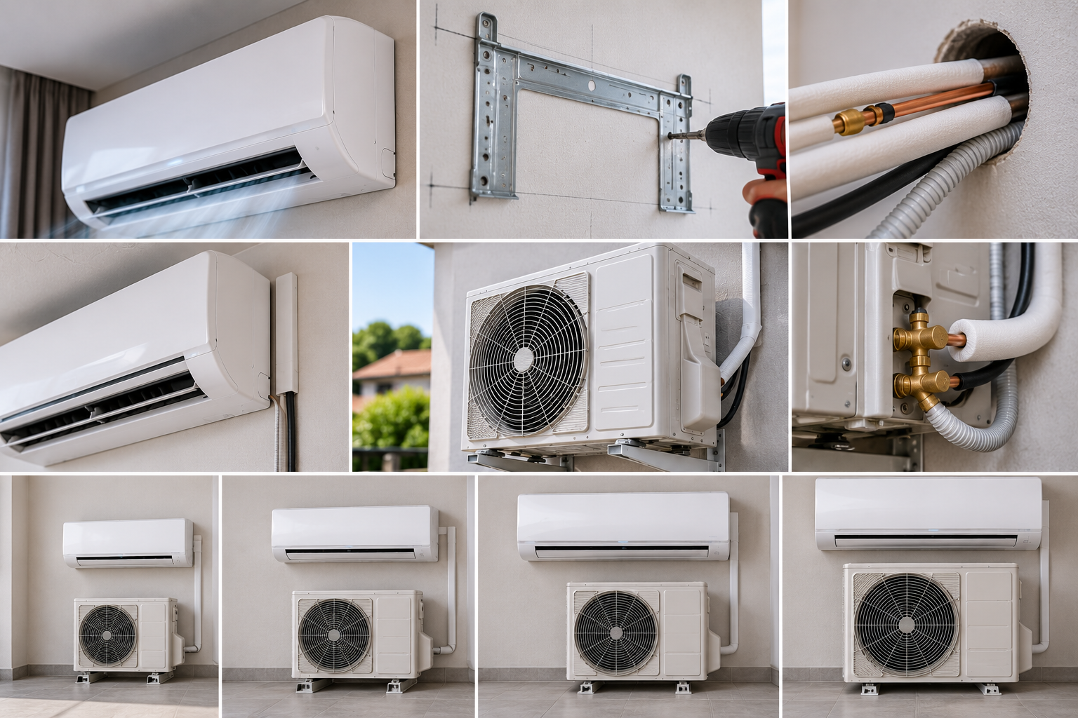 Montaj aer condiționat fără kit · 7000–16000 BTU